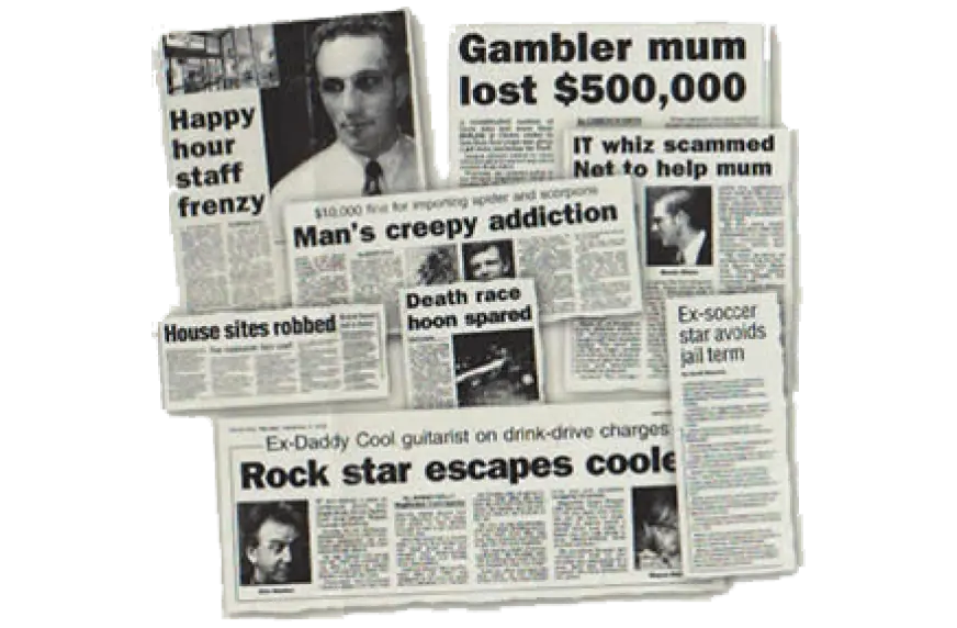 Newspaper clippings of MK Law court cases