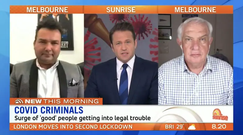 Michael Kuzilny interviewed on Sunrise, 18 October 2020