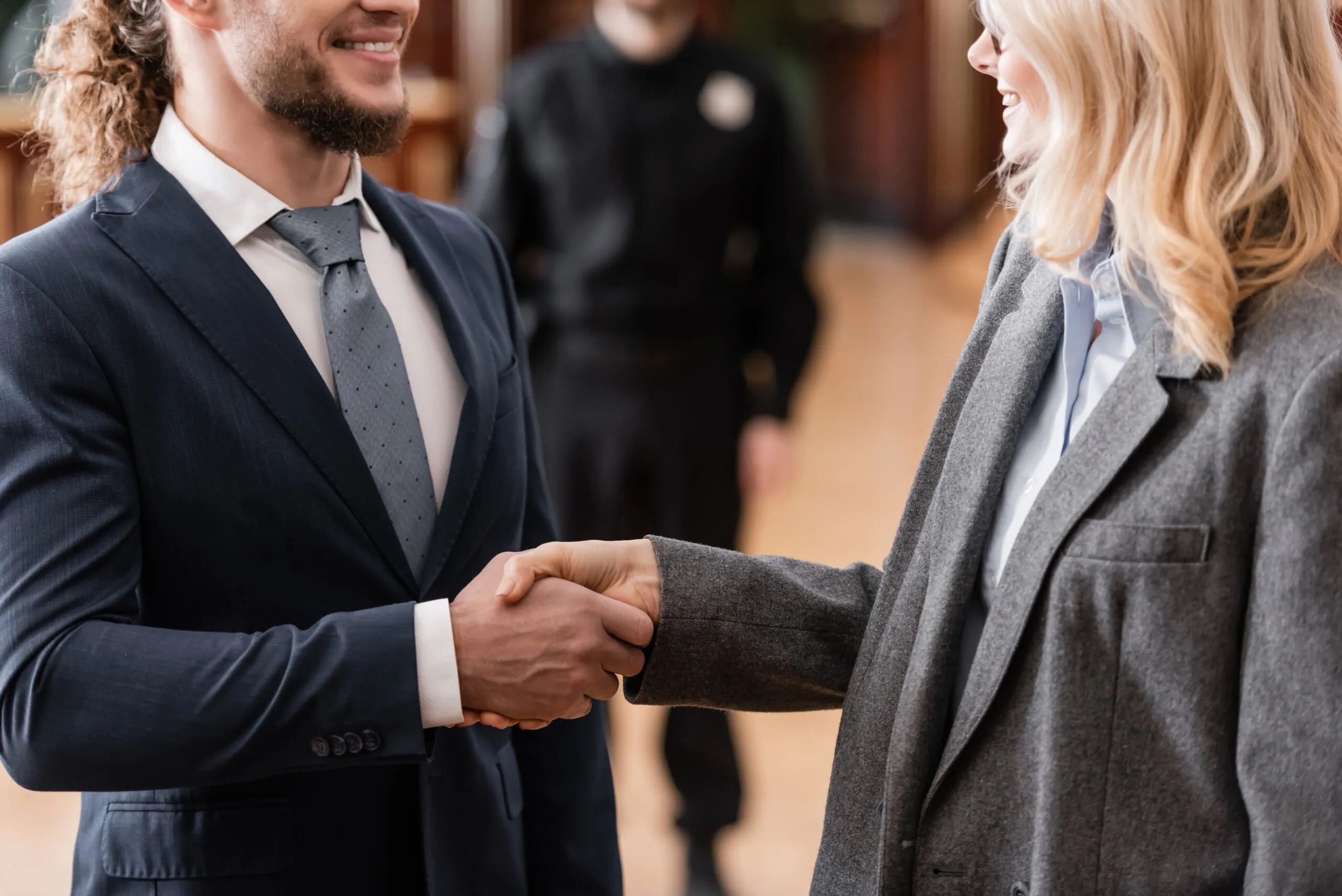 Smiling advocate in a legal office