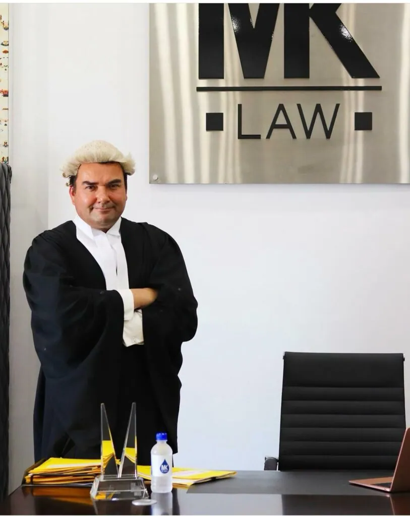 MK Law lawyer meeting a client