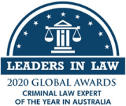Leaders in Law 2020 Global Awards — Criminal Law Expert of the Year in Australia